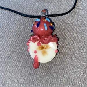 Renee Patula x Glass by Boots hand blown glass pendant banana split
